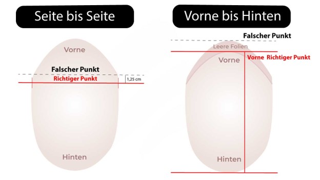 Wie man Monturgröße eines Haarsystem messen