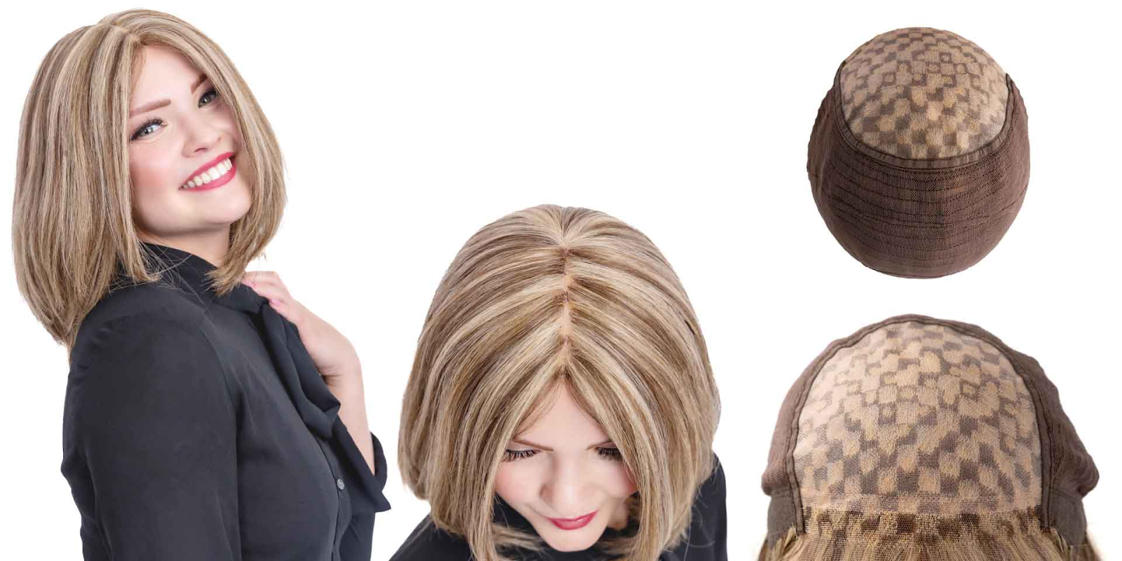 Perücke Bob Mit Farbverlauf – Synthetisch, Glatt, Lace Front, Verstellbar, Für Cosplay, Party Oder Alltag