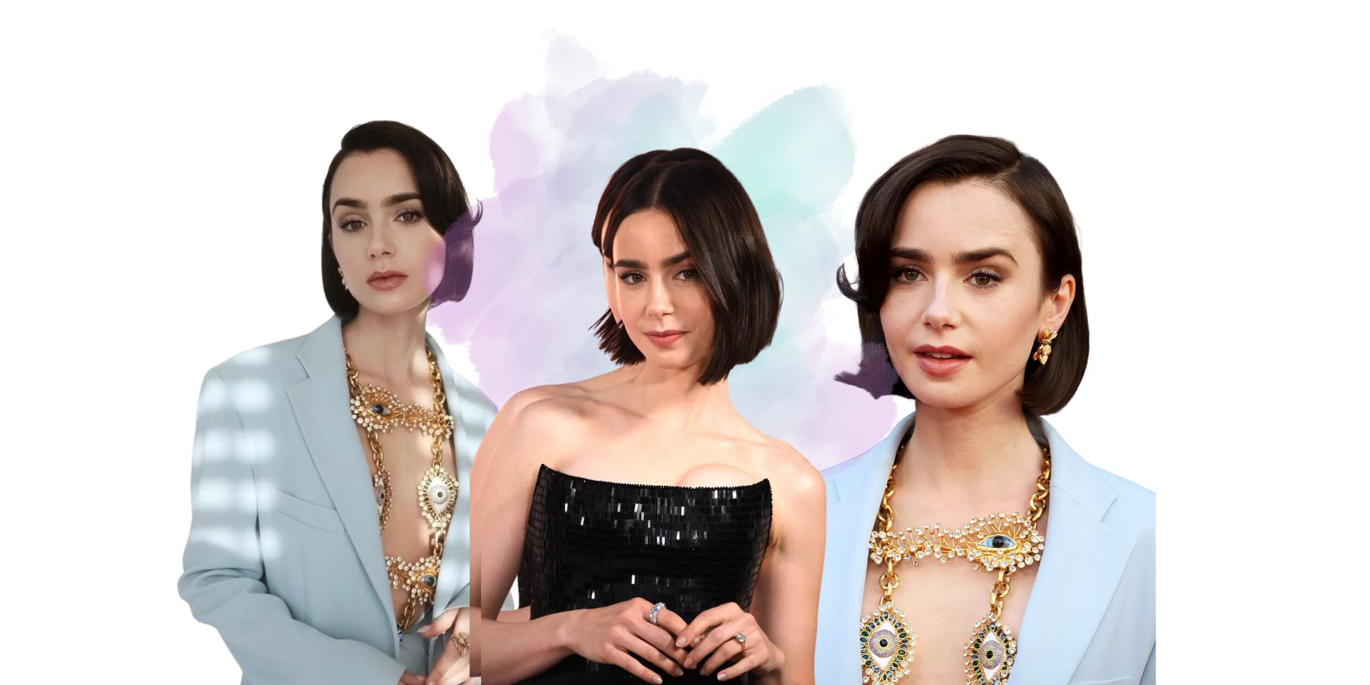 Lily Collins Bob-Frisur 